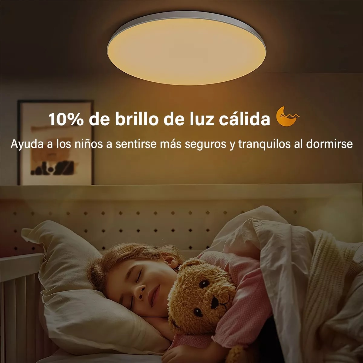 Lampara Led 24w Losa cuadrada/ redonda Luz blanca O cálida (30cm