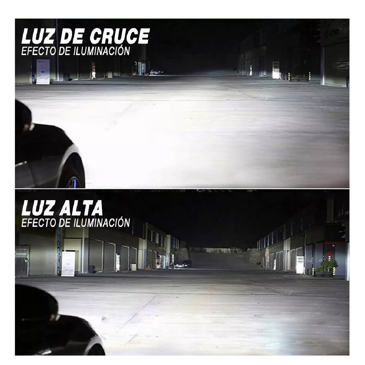 Kit De Luces Led De 4 Lados Rojo Conector 9004 6000k Luz Blanca