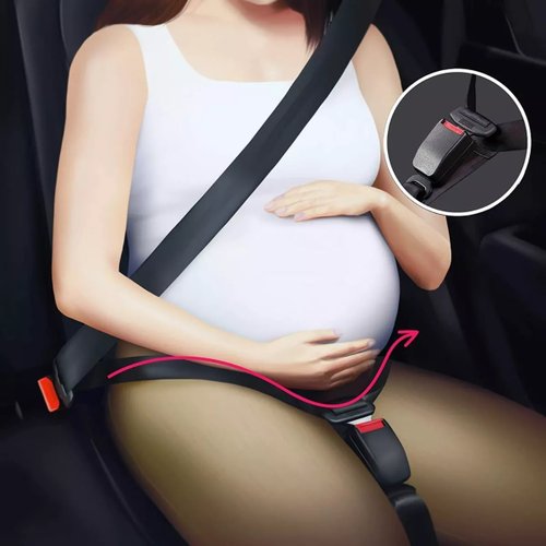 ZUWIT ajustador de cinturón de seguridad de coche para embarazadas,  comodidad y seguridad para madres de maternidad, protección del vientre,  bebé no