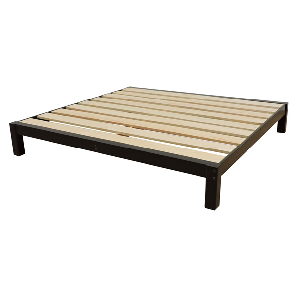 Base Para Cama King Size Tradicional Desarmable Color Chocolate