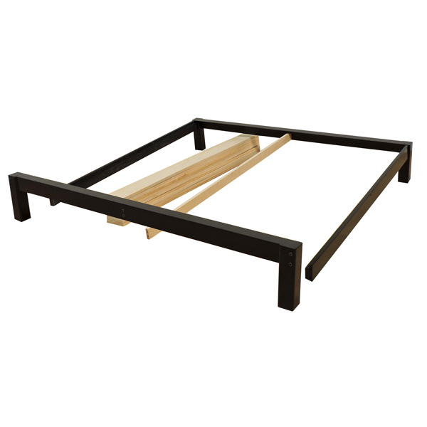 Base Para Cama King Size Tradicional Desarmable Color Chocolate