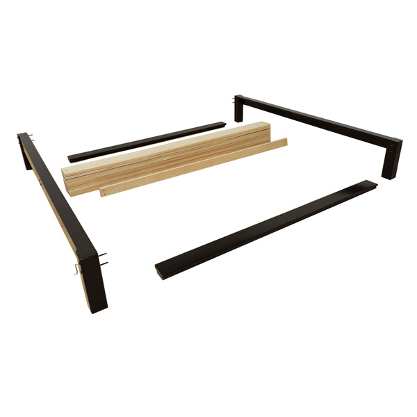 Base Para Cama King Size Tradicional Desarmable Color Chocolate