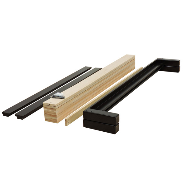 Base Para Cama King Size Tradicional Desarmable Color Chocolate