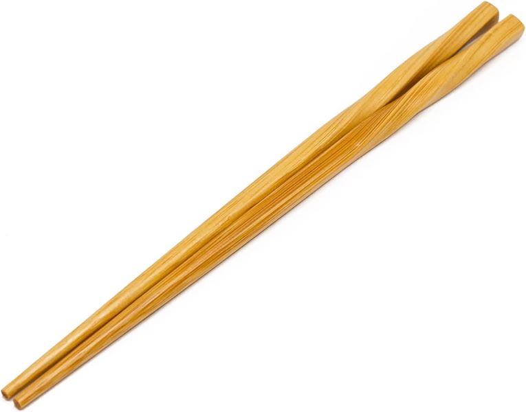 Juego de palillos chinos de madera de bambú para regalo, diseño multicolor,  9 pulgadas