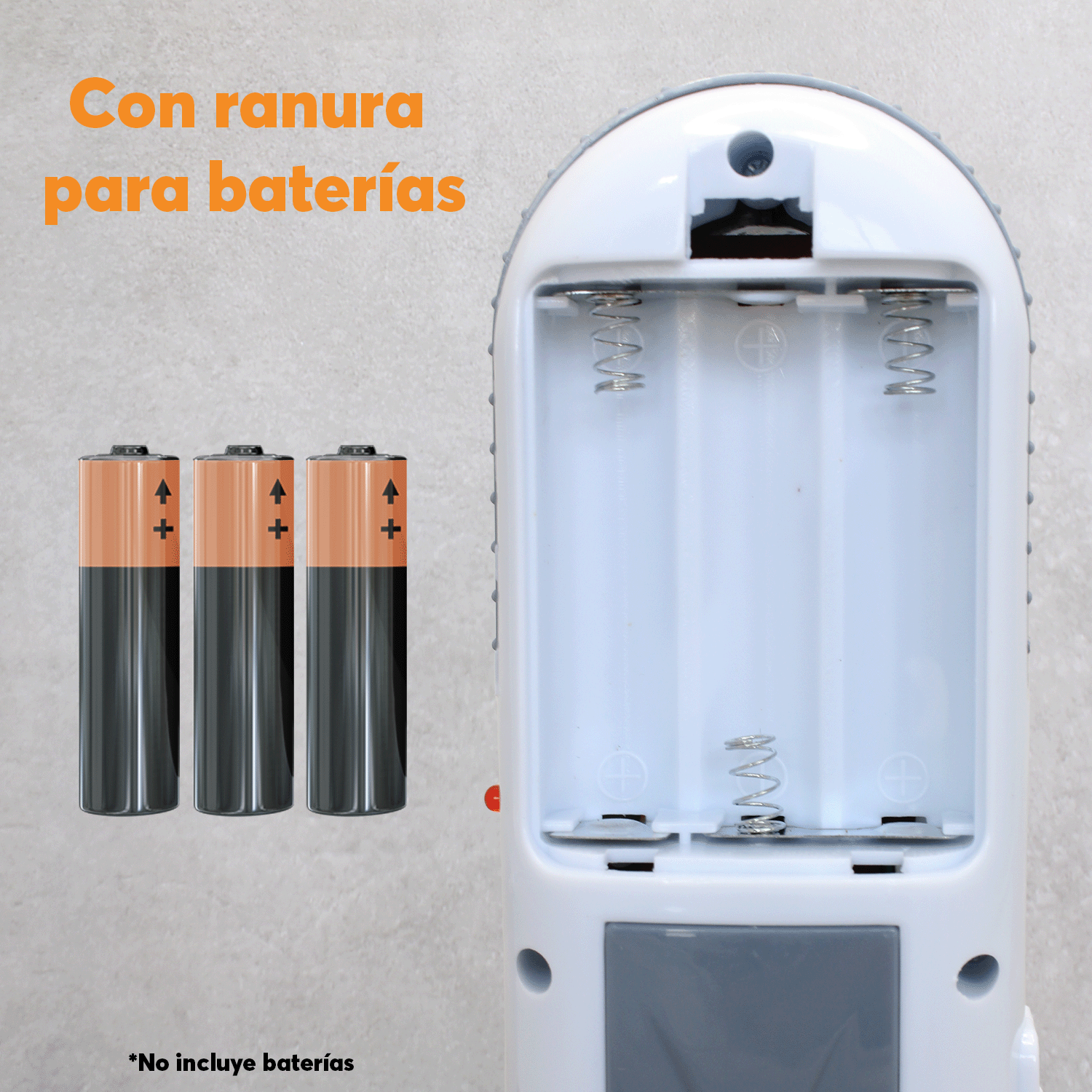 Lampara LED Archy Recargable de Emergencia 3 Modos en 1 Foco 18 leds Linterna de Mano Portátil Ligera Gancho para Colgar + Ranura para pilas Extra (LAM5683).