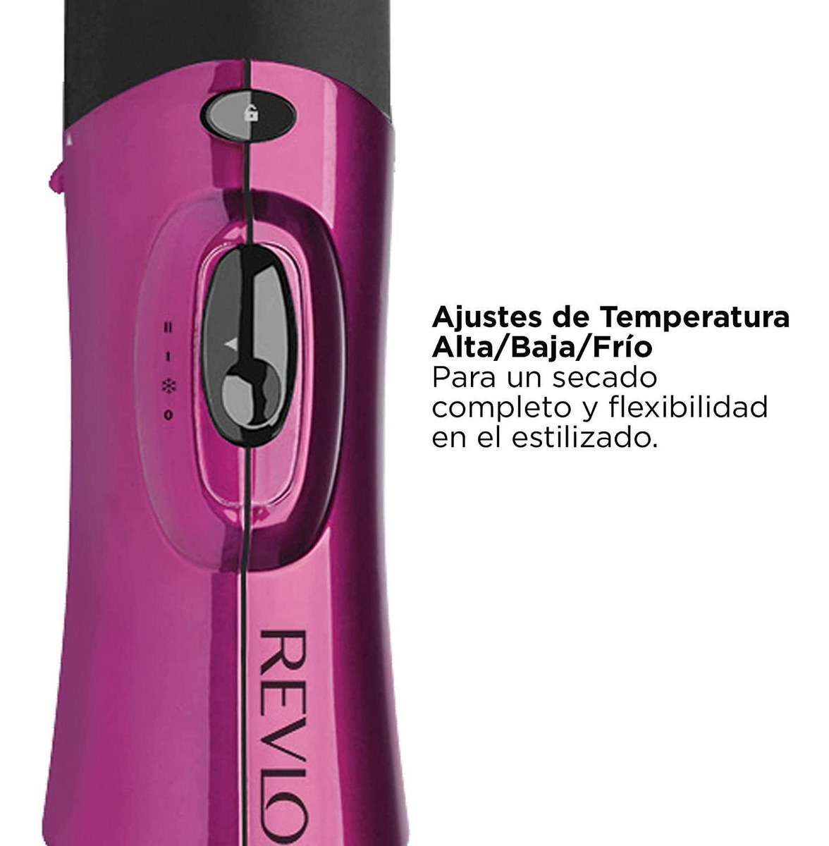Secadora Y Cepillo De Aire Revlon rvha6001 Pro Collection Titanio