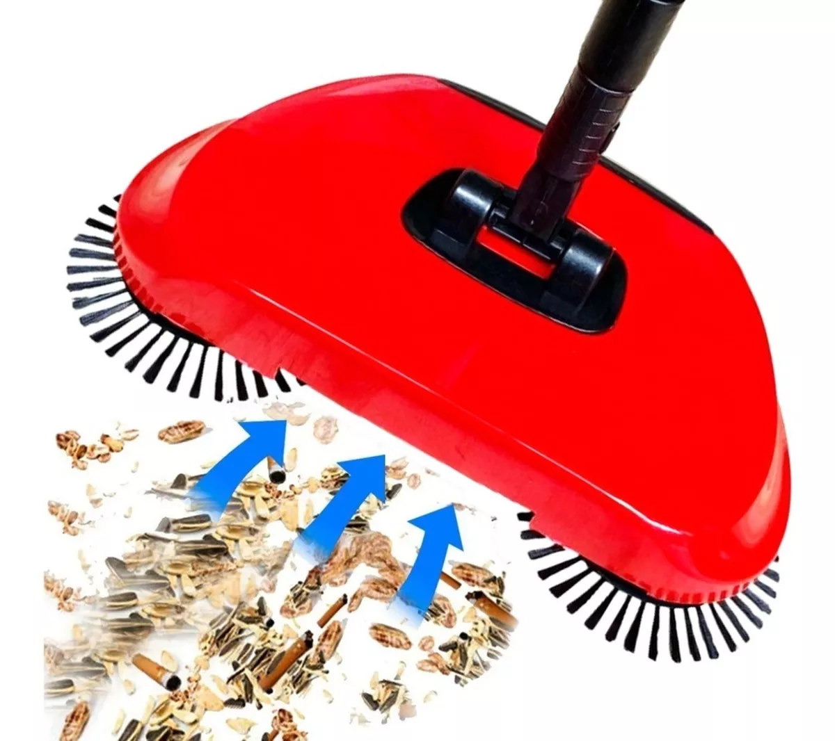 Escoba Barredora Aspiradora Manual Para Limpieza