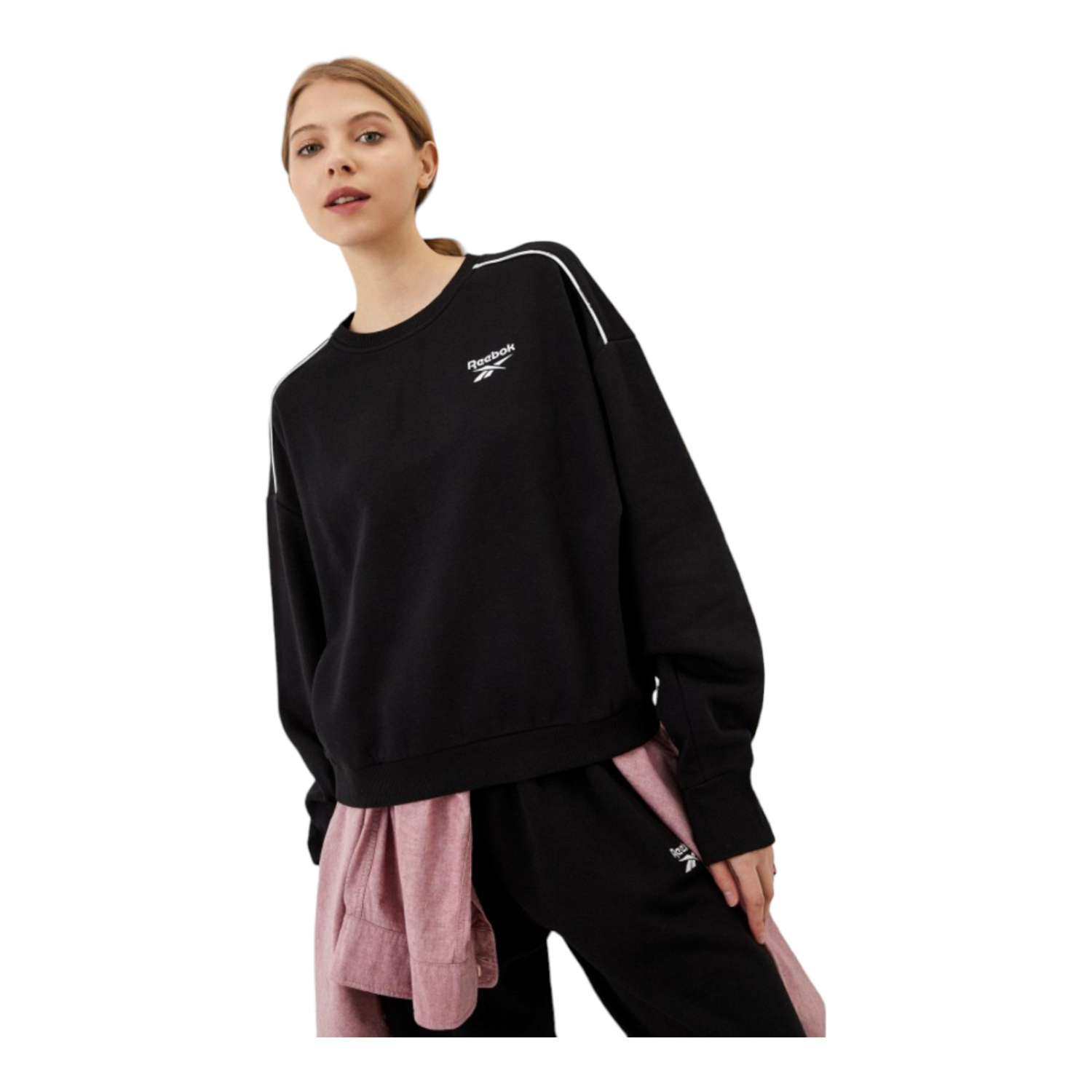 CONJUNTO REEBOK MUJER NEGRO REEBOK PIPING PACK HB2338.