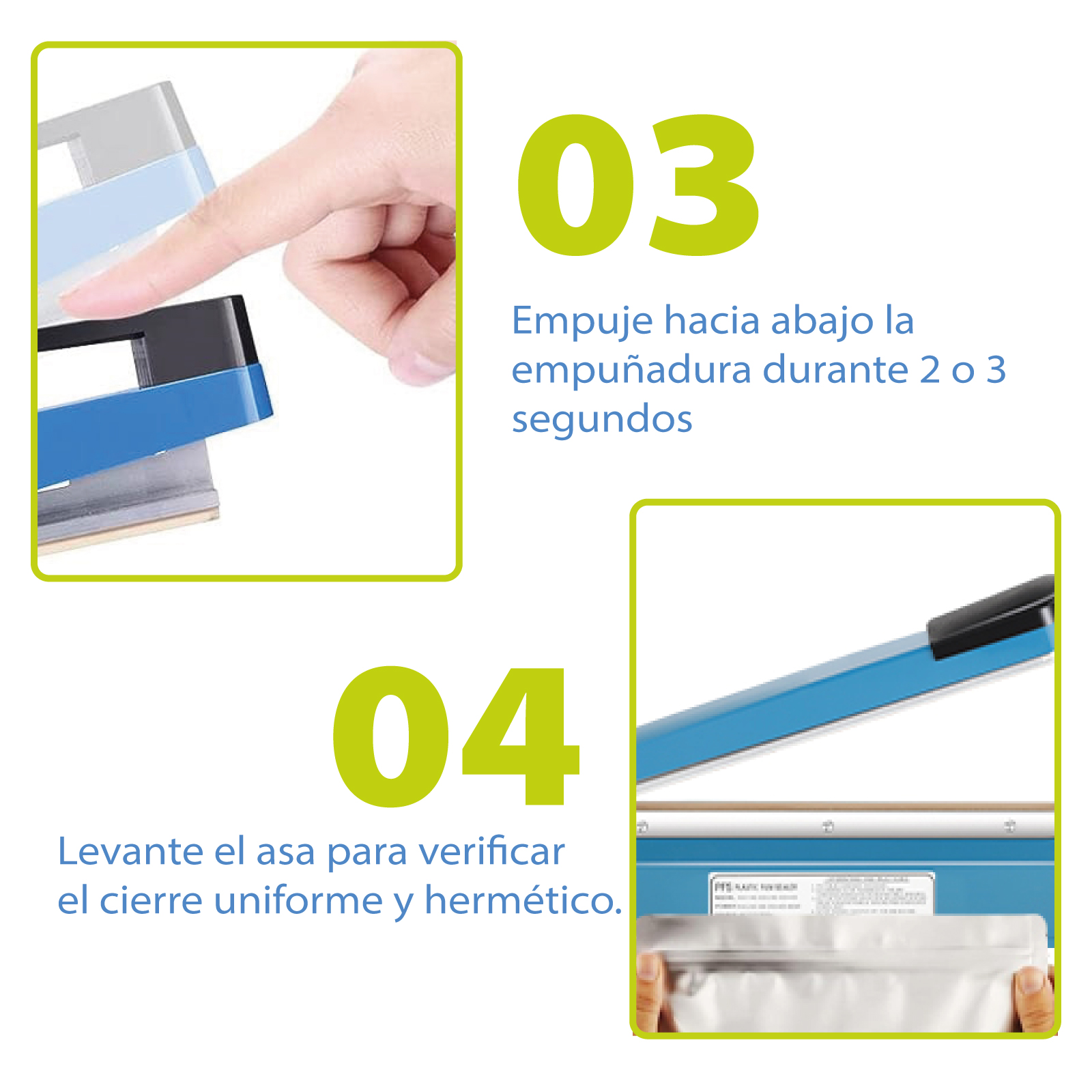 Selladora Térmica de Bolsas Onof 40CM Máquina de Sellado de Alimentos para Hogar Restaurante