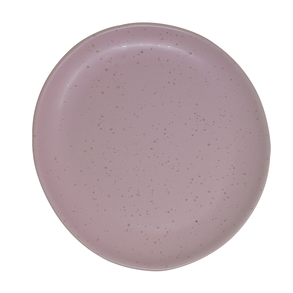 Vajilla de Ceramica Ideen color Rosa con Textura Mate para 4 Personas (16 Piezas)