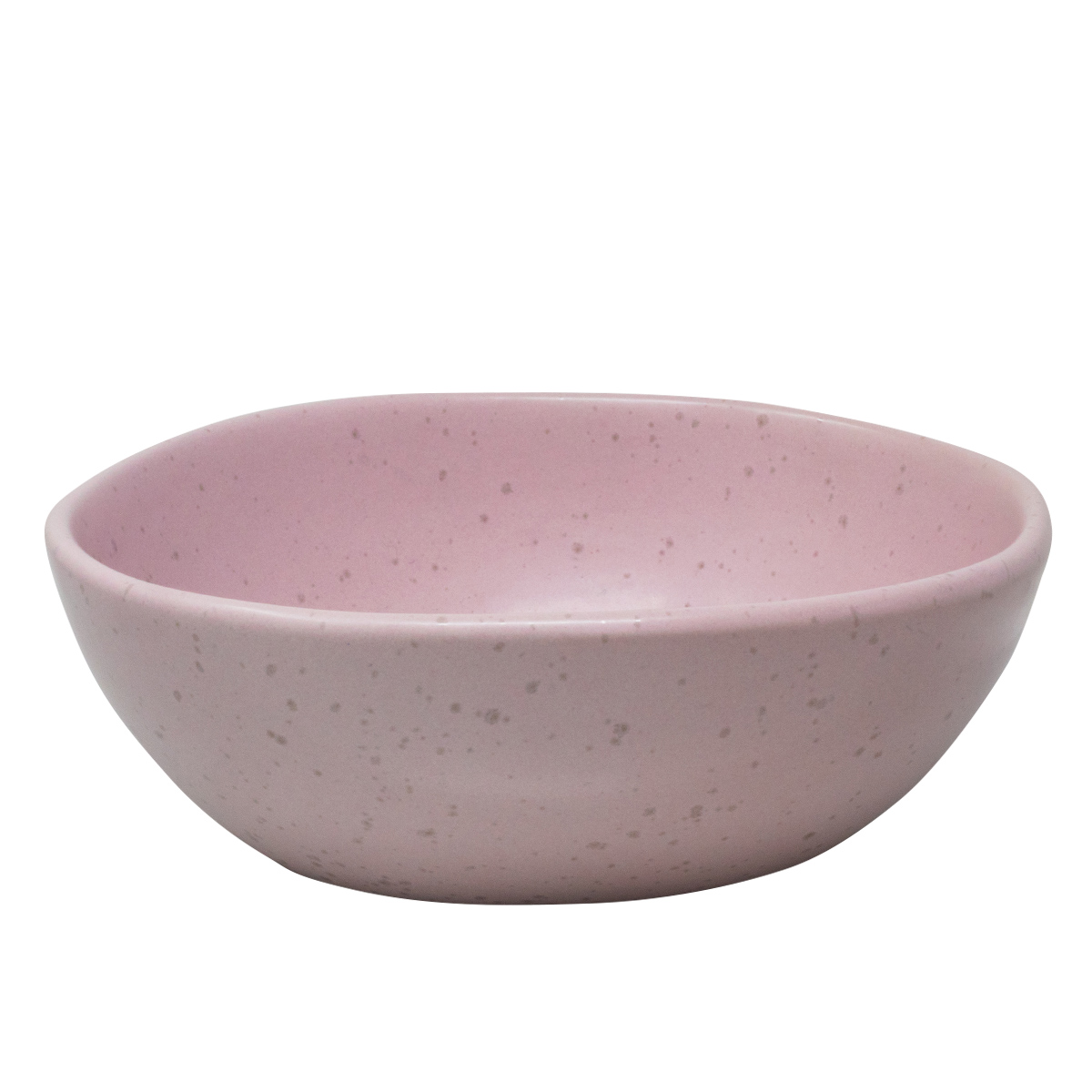Vajilla de Ceramica Ideen color Rosa con Textura Mate para 4 Personas (16 Piezas)