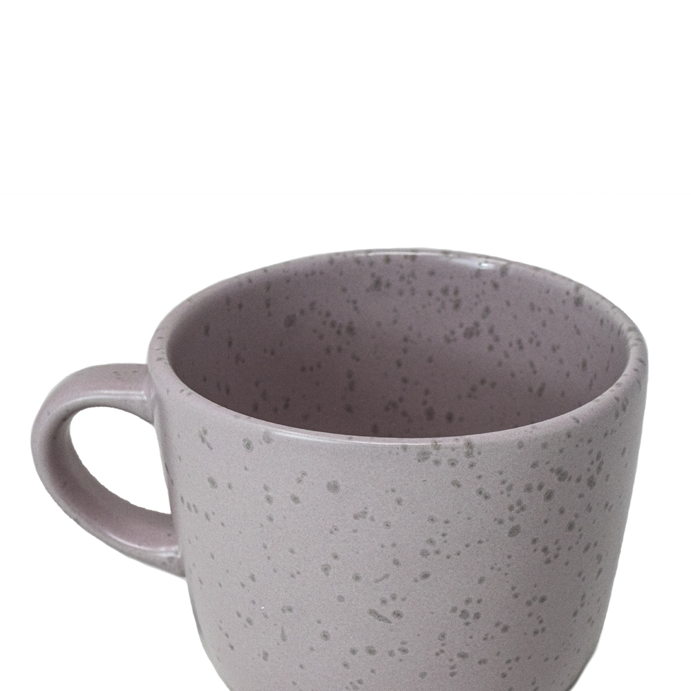 Vajilla de Ceramica Ideen color Rosa con Textura Mate para 4 Personas (16 Piezas)