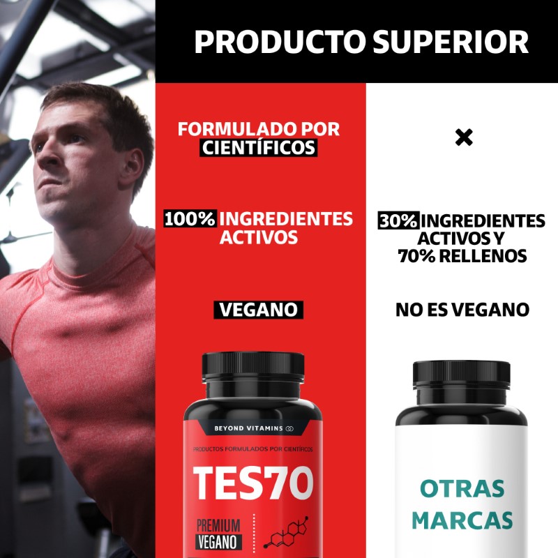 Suplemento Alimenticio Beyond Vitamins TESTO Vitaminas para Hombres  - Testosterona 180 cápsulas