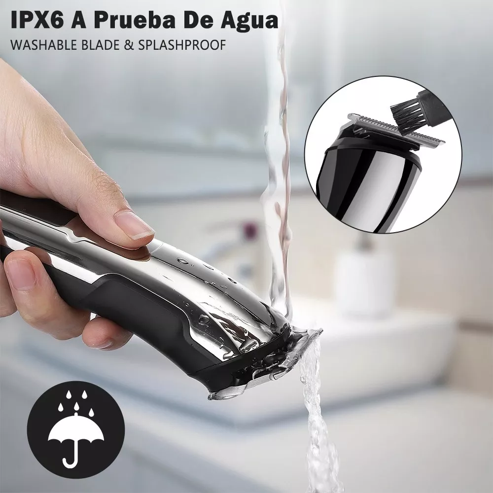 Recortadora Afeitador Eléctrica Barbero Gris oscuro