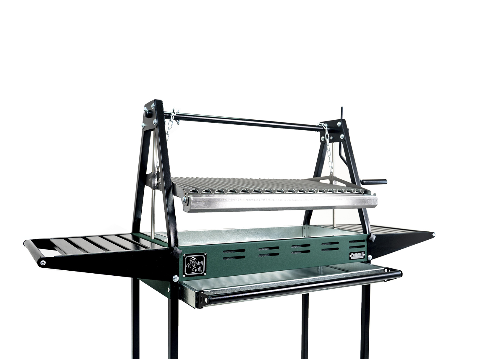 Asador de Carbon Parrilla Argentina Hobby Grill Pampa II Black Verde