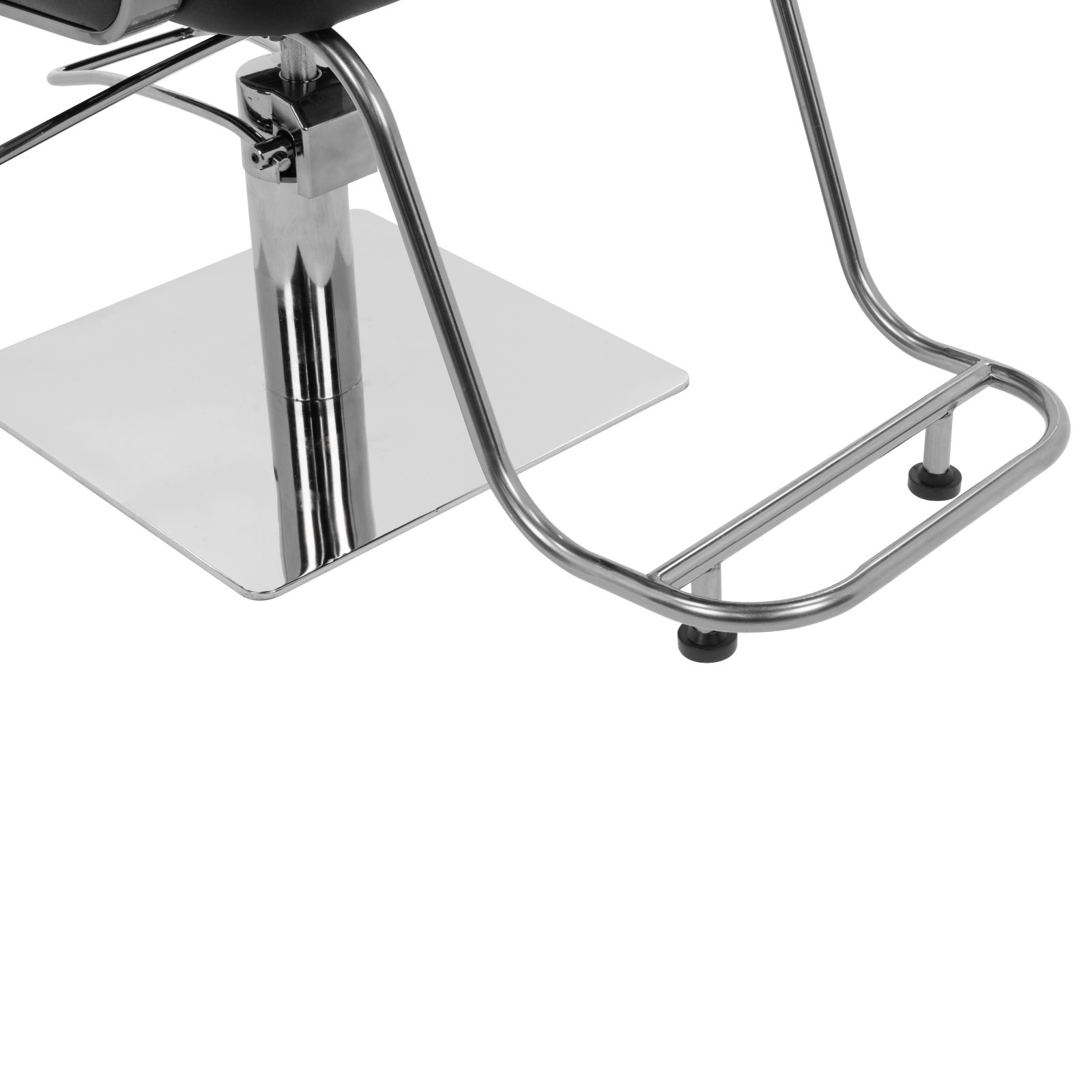 Silla de Peluquería Onof Sillón Hidráulico Reclinable Equipo de Salón de Belleza Negro/Plata