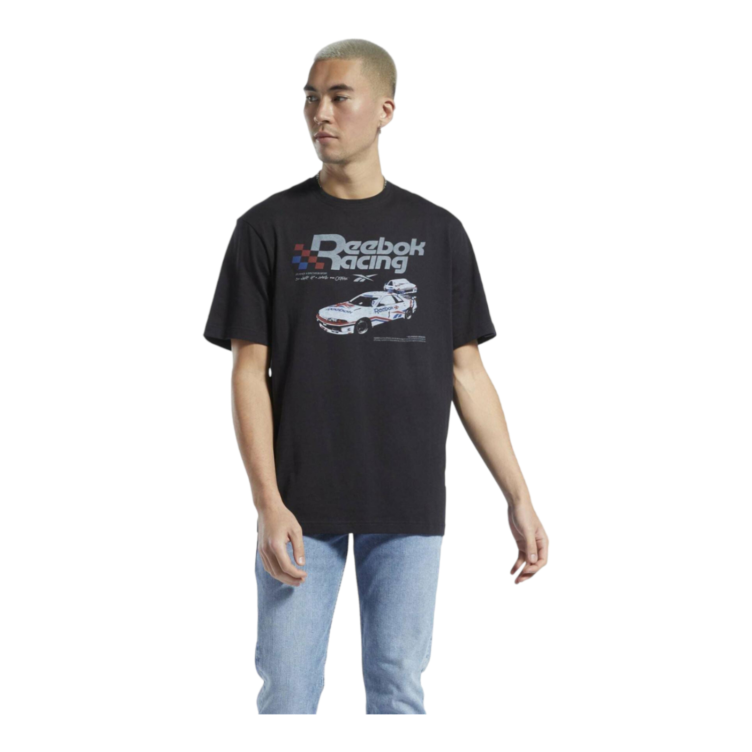 PLAYERA REEBOK HOMBRE NEGRO REEBOK GS RACING HG5091.