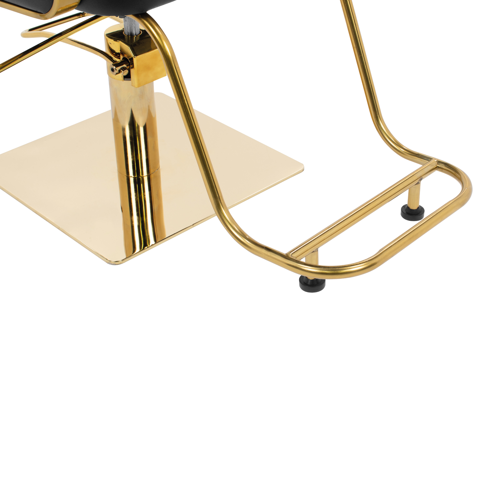 Silla de Peluquería Onof Sillón Hidráulico Reclinable Equipo de Salón de Belleza Negro/Dorado