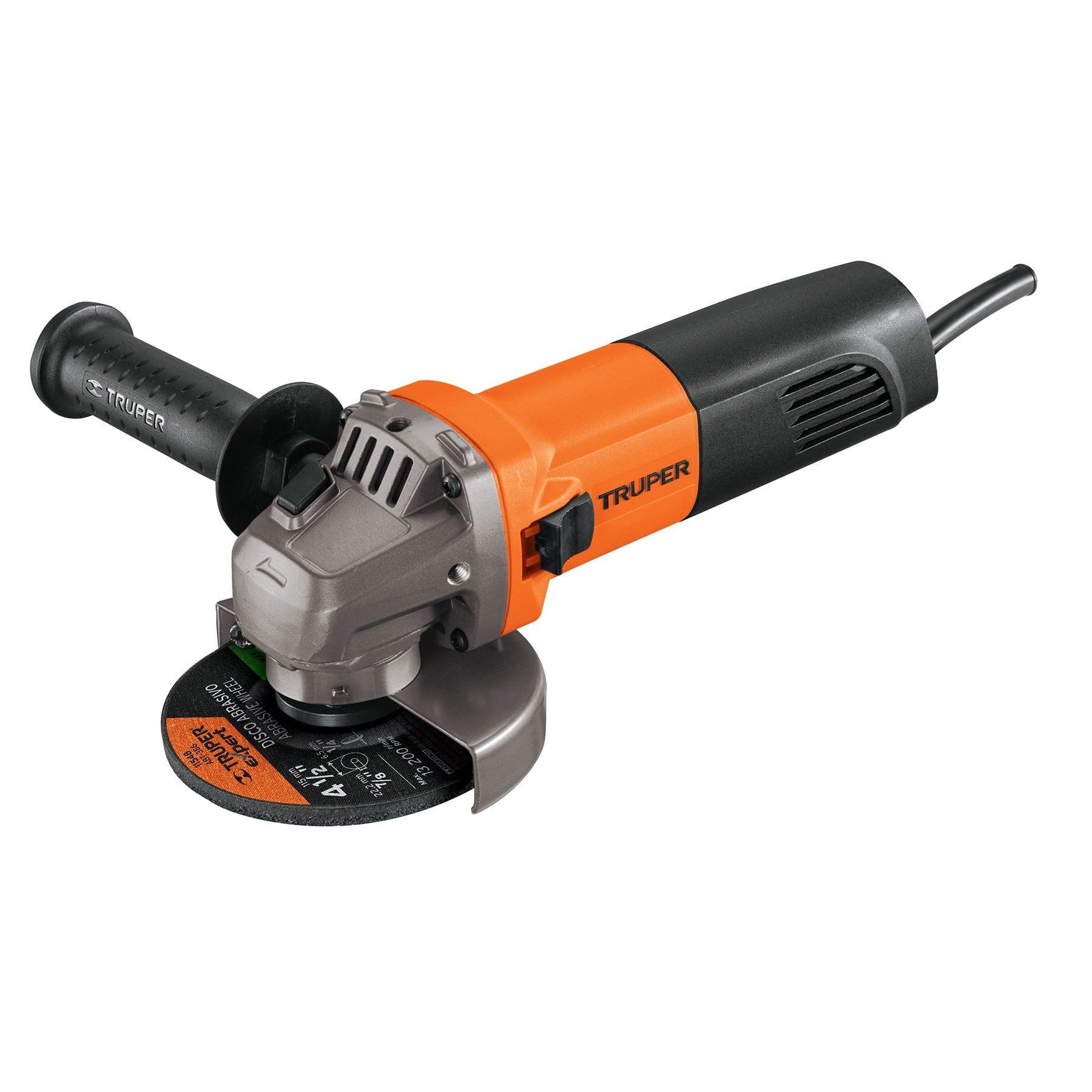 ESMERILADORA ANGULAR 4-1/2" 800 W, PROFESIONAL, TRUPER 16683 