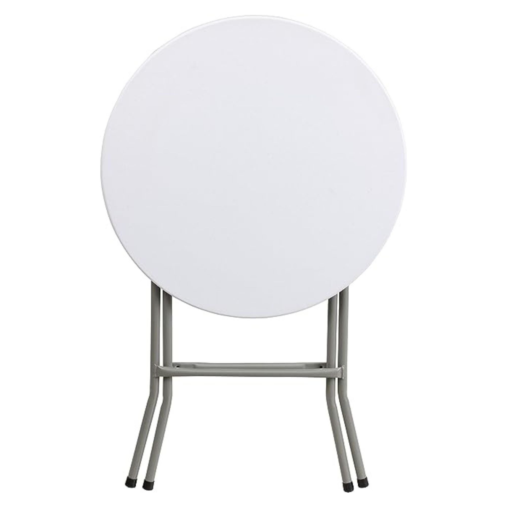 Mesa Plegable Portatil Redonda Uso Interior Exterior Eventos Para Jardín Interior Y Exterior De HDPE Con Marco De Acero