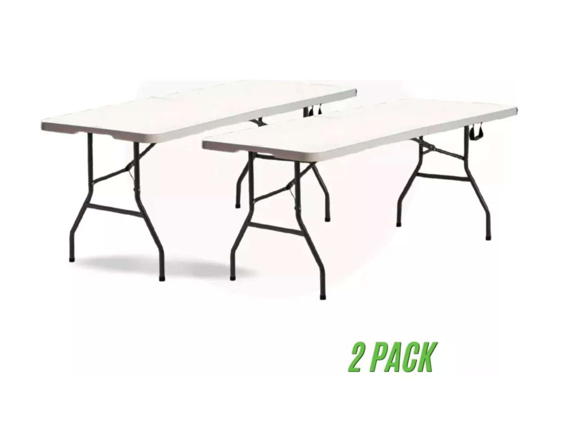 Mesa Plegable 2 Piezas Tipo Portafolio 1.8 M Fácil de Transportar 