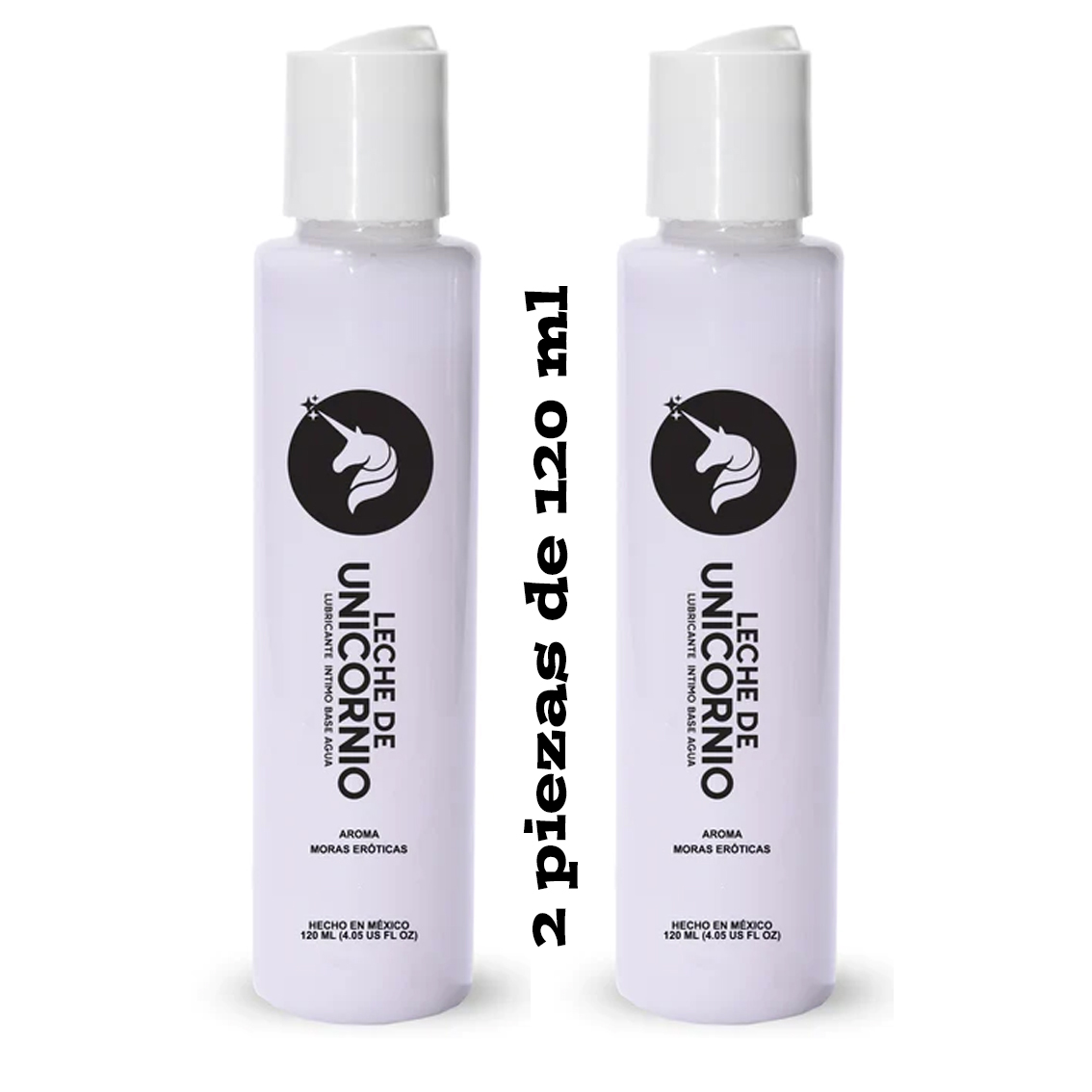 Lubricante Intimo y Gel Para Masaje Intimo Color Blanco Cont. 240 ml