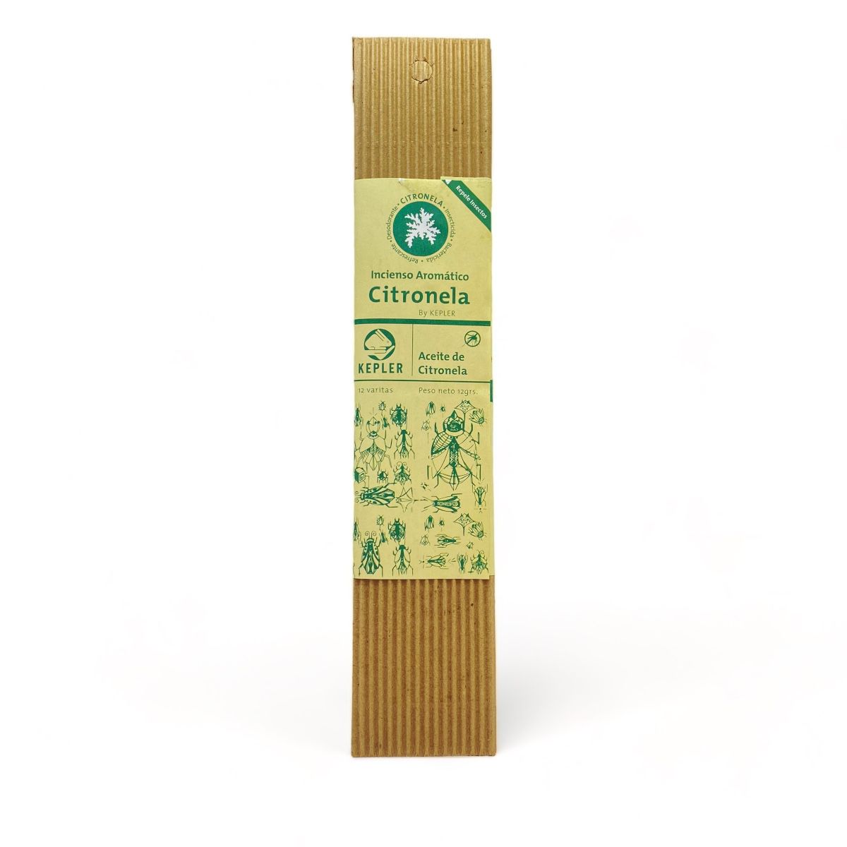 Crema Repelente De Insectos Kepler 100ml + Inciensos Kepler Repelente De Citronela 