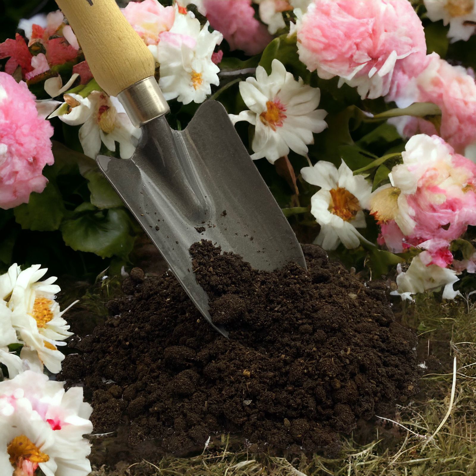 Herramientas para Jardin. Transplantador, Cultivador, Bieldo y Cucharita 