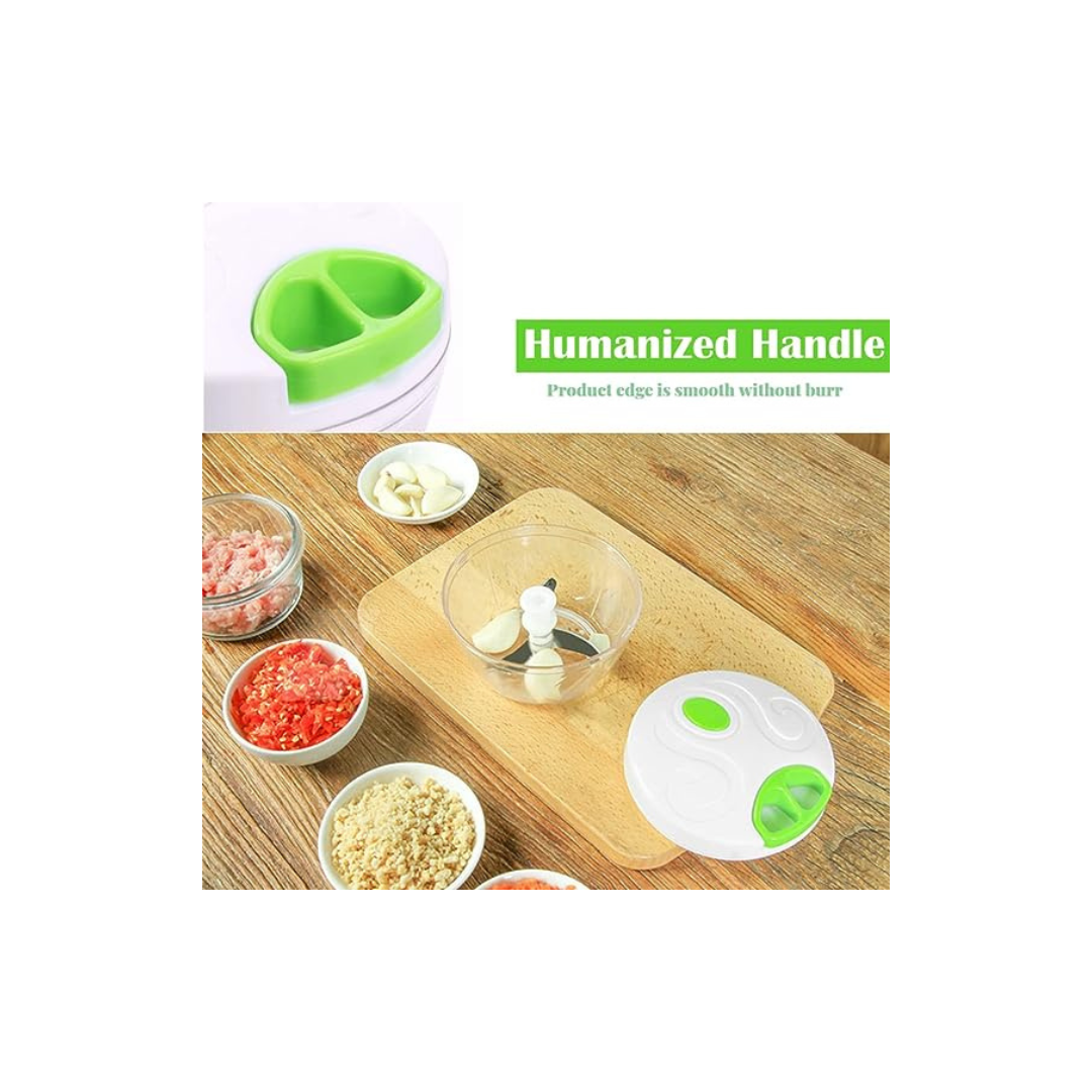 Picadora Manual de Alimentos, Potente Picador de Vegetales de Mano, Compacto, Licuadora para Picar Frutas, Licuadora Picadora de Mano, Verduras, Nueces, Hierbas, Cebollas, Salsa