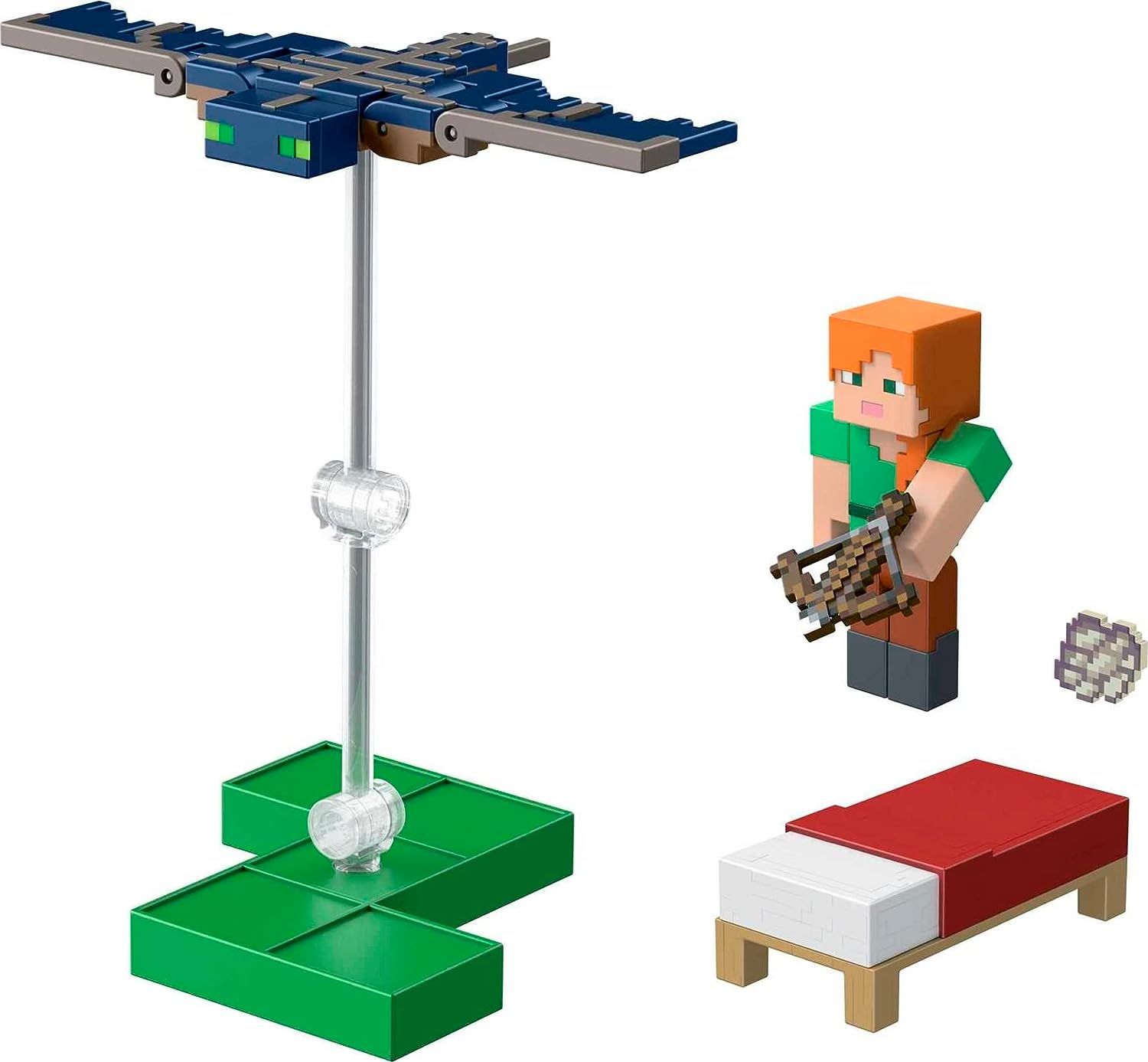 Minecraft Vanilla Paquete de 2 figuras Alex vs Fantasma