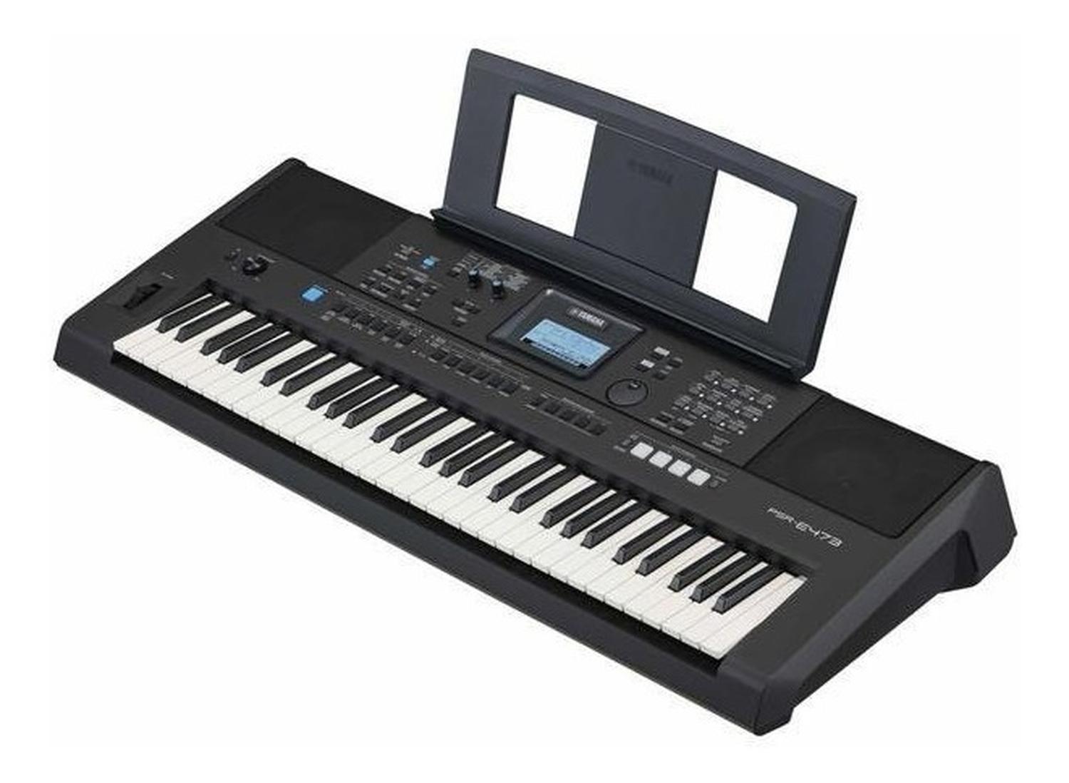Teclado Musical Yamaha PSR-E473 61 Teclas Portatil Con Funda y Base