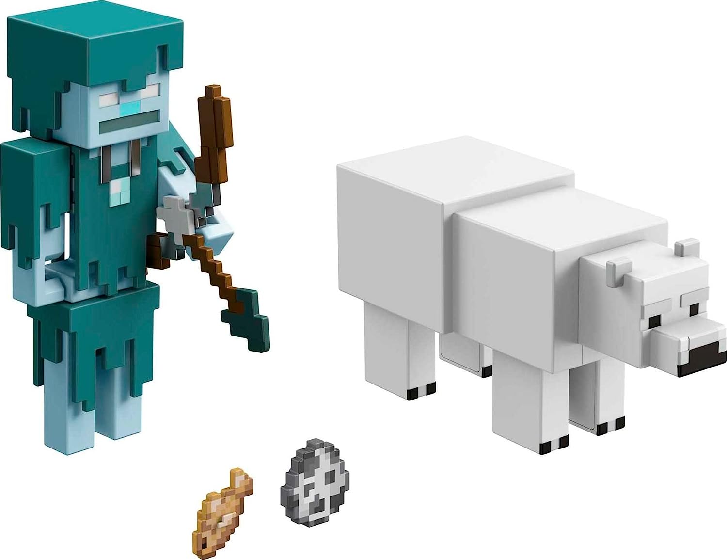 Minecraft Vanilla Figura de Acción Paquete de 2 Errante vs Polar