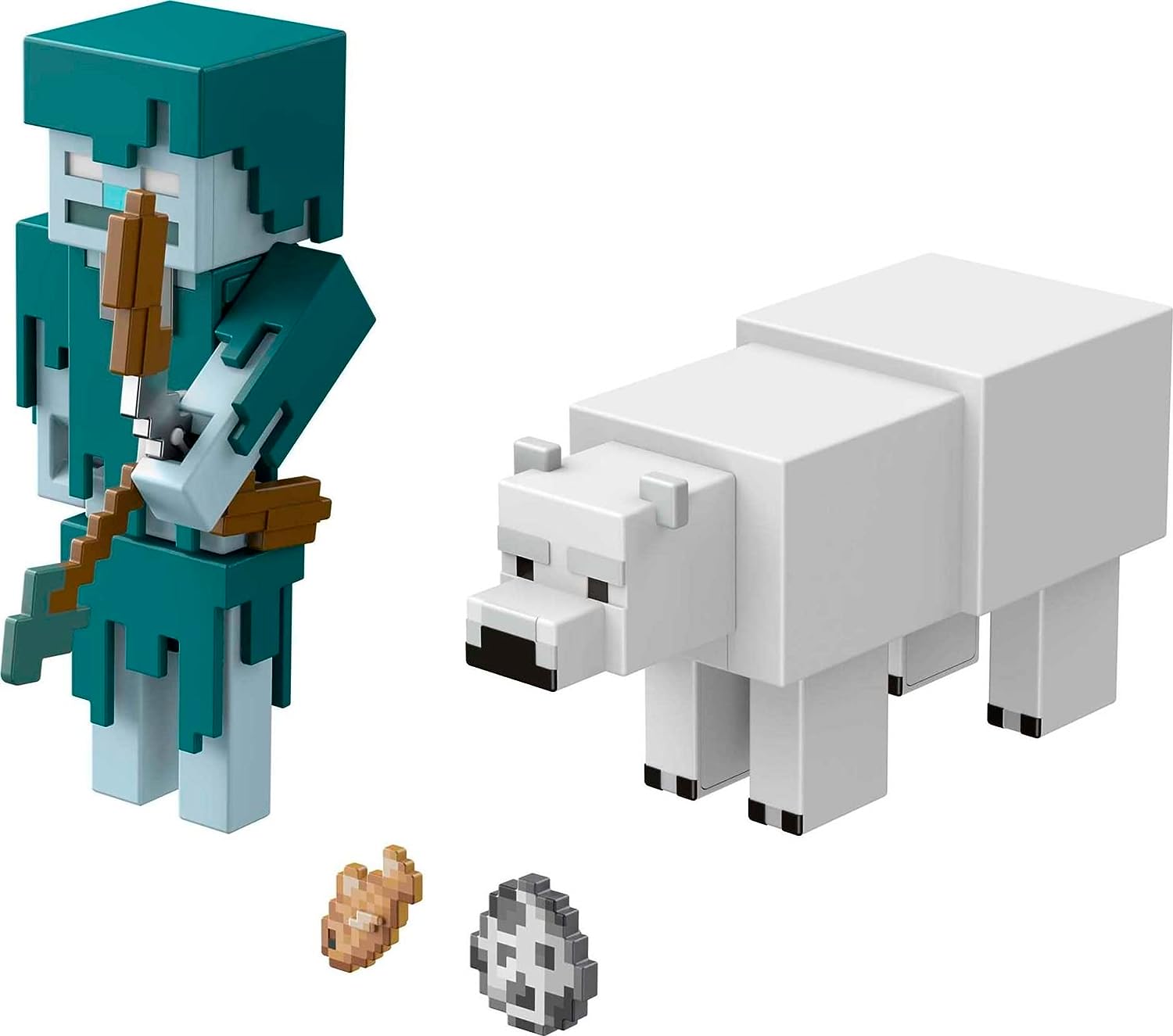 Minecraft Vanilla Figura de Acción Paquete de 2 Errante vs Polar