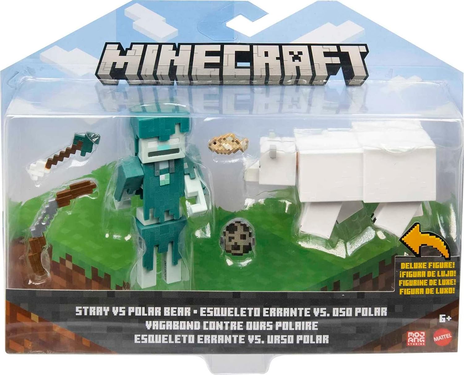 Minecraft Vanilla Figura de Acción Paquete de 2 Errante vs Polar