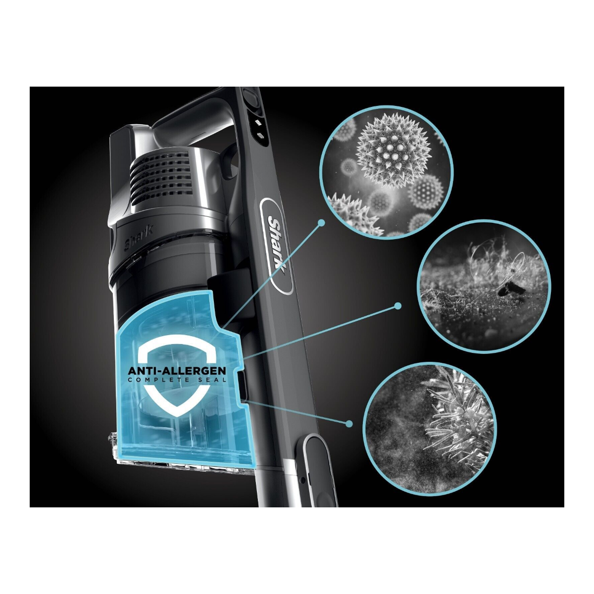 Shark Pet Pro - Aspiradora IZ340H Cordless Stick Vacuum - Azul