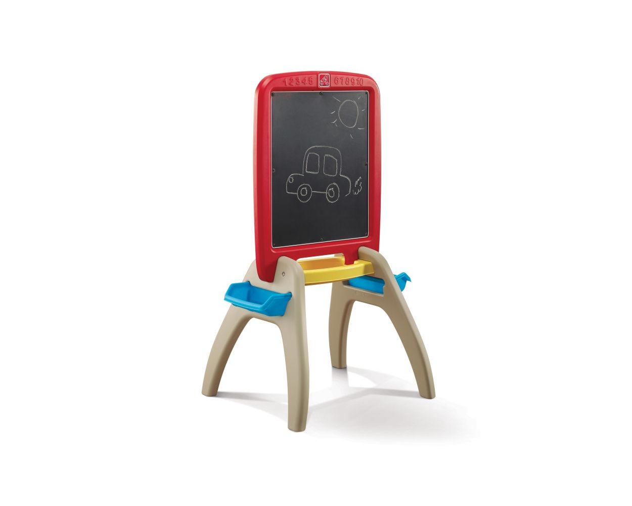 Pizarron Para Dos Personas Rojo Step2