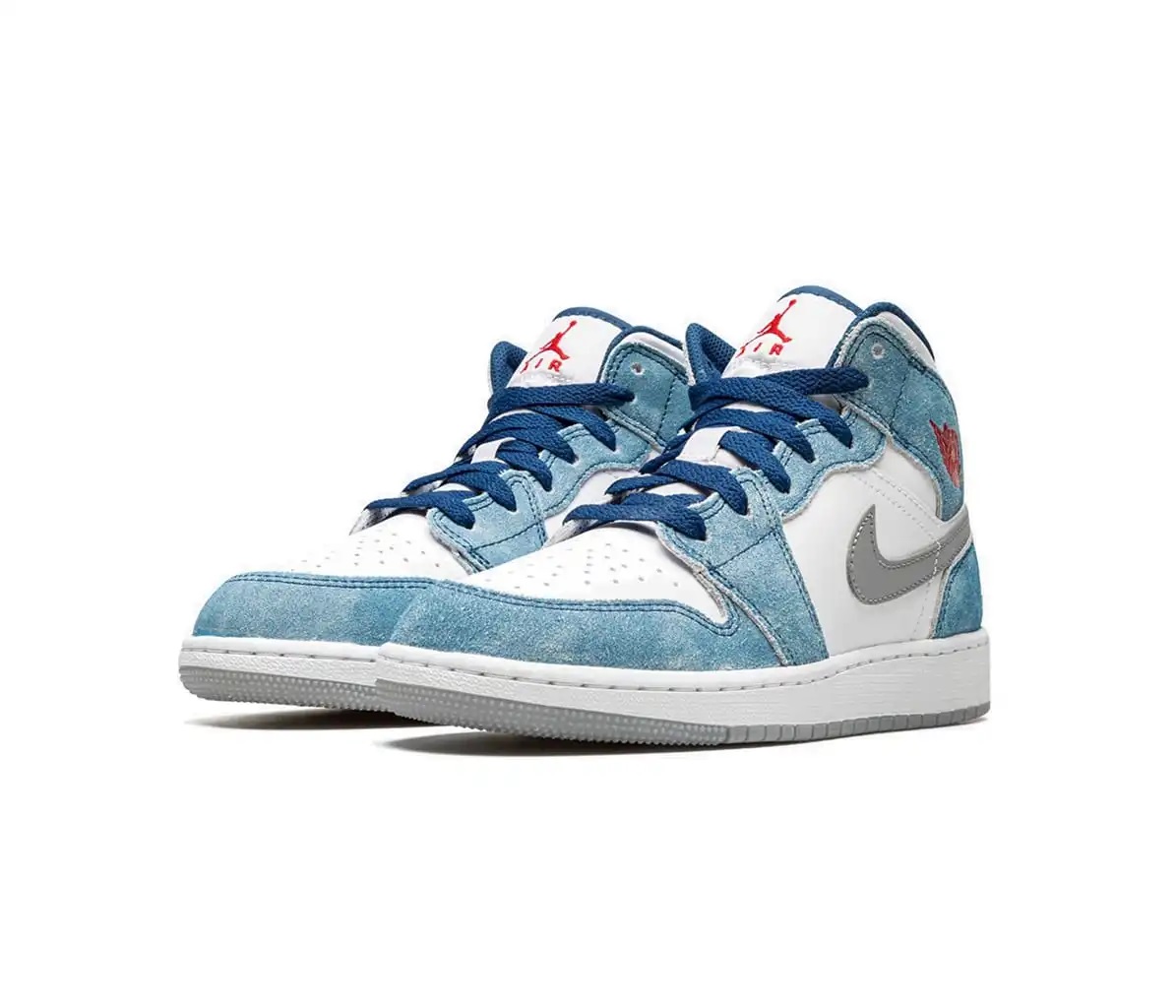Tenis Nike Air Jordan 1 Mid SE French Blue Fire Red Edicion Especial