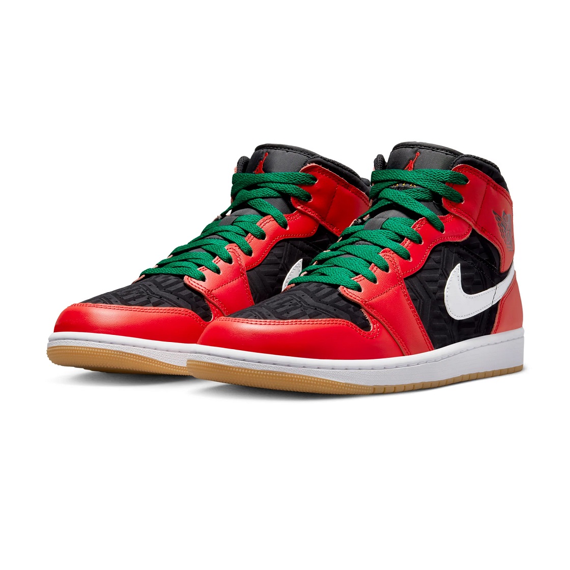Tenis Nike Air Jordan 1 Mid Edicion Especial Christmas Hombre