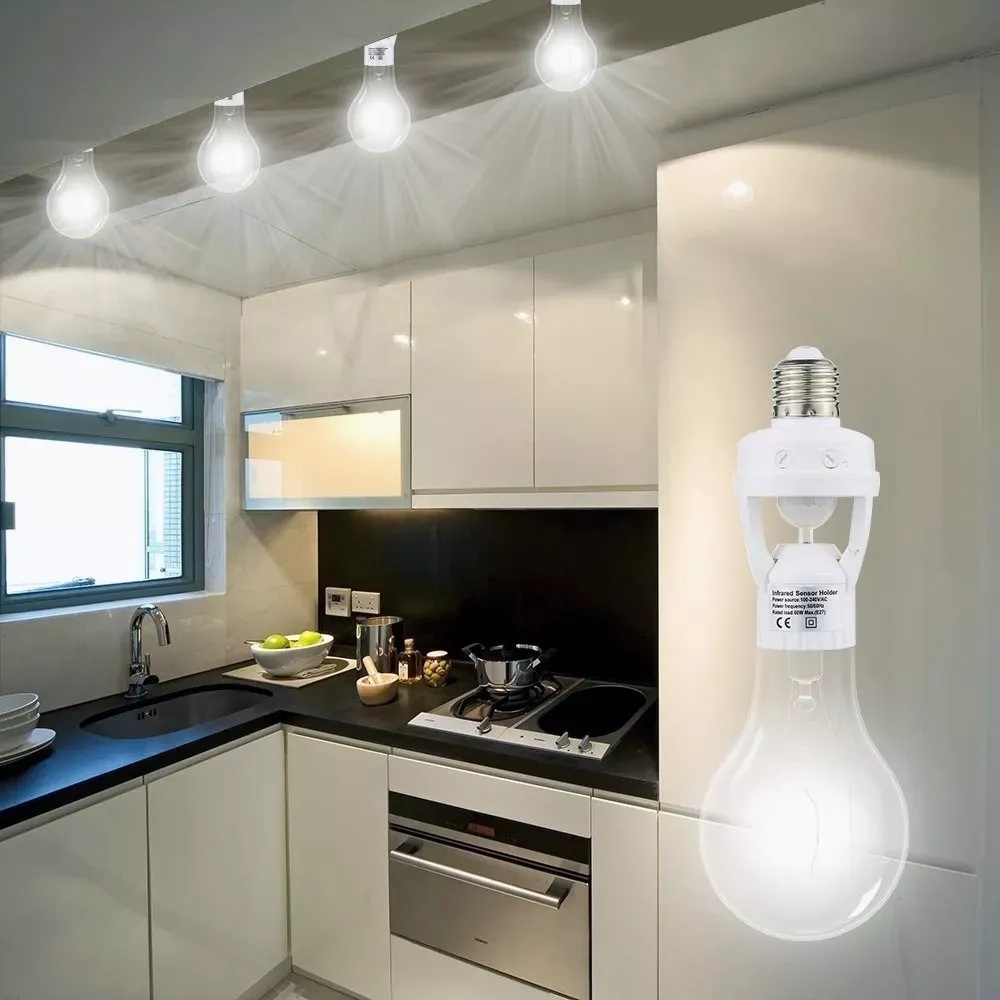 Socket Con Sensores De Movimiento 360 Grados Y Luminosidad