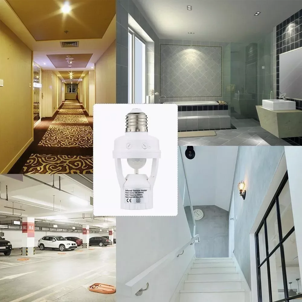 Socket Con Sensores De Movimiento 360 Grados Y Luminosidad