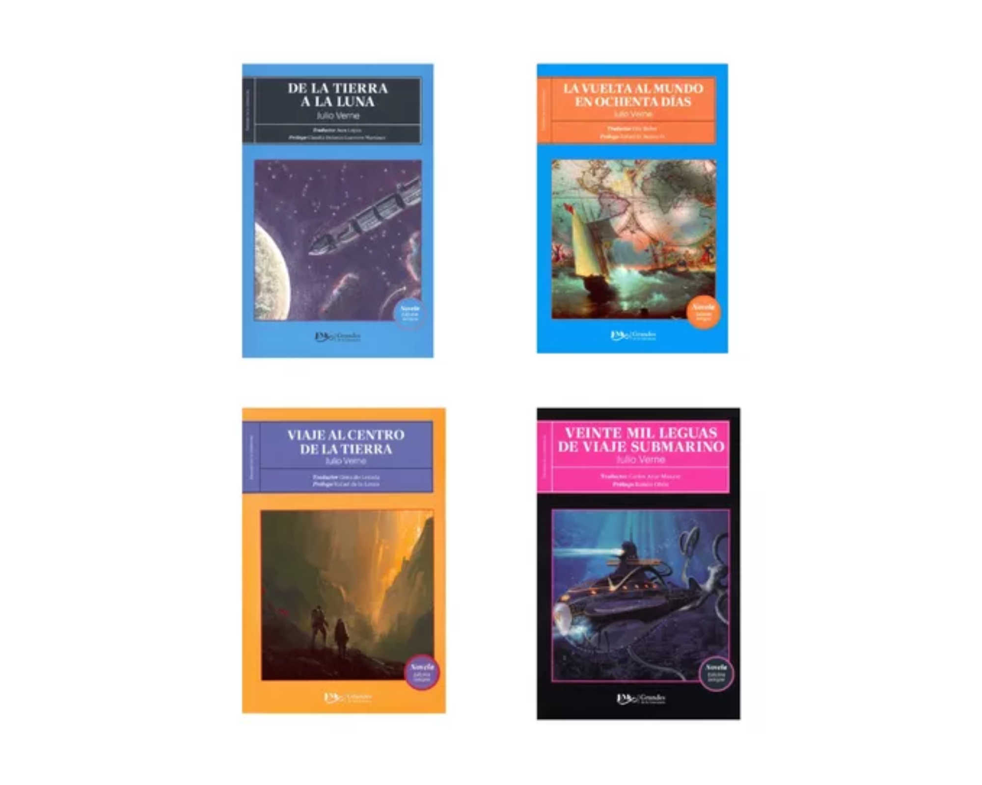 Coleccion De 4 Libros Imprescindibles De Julio Verne Novela