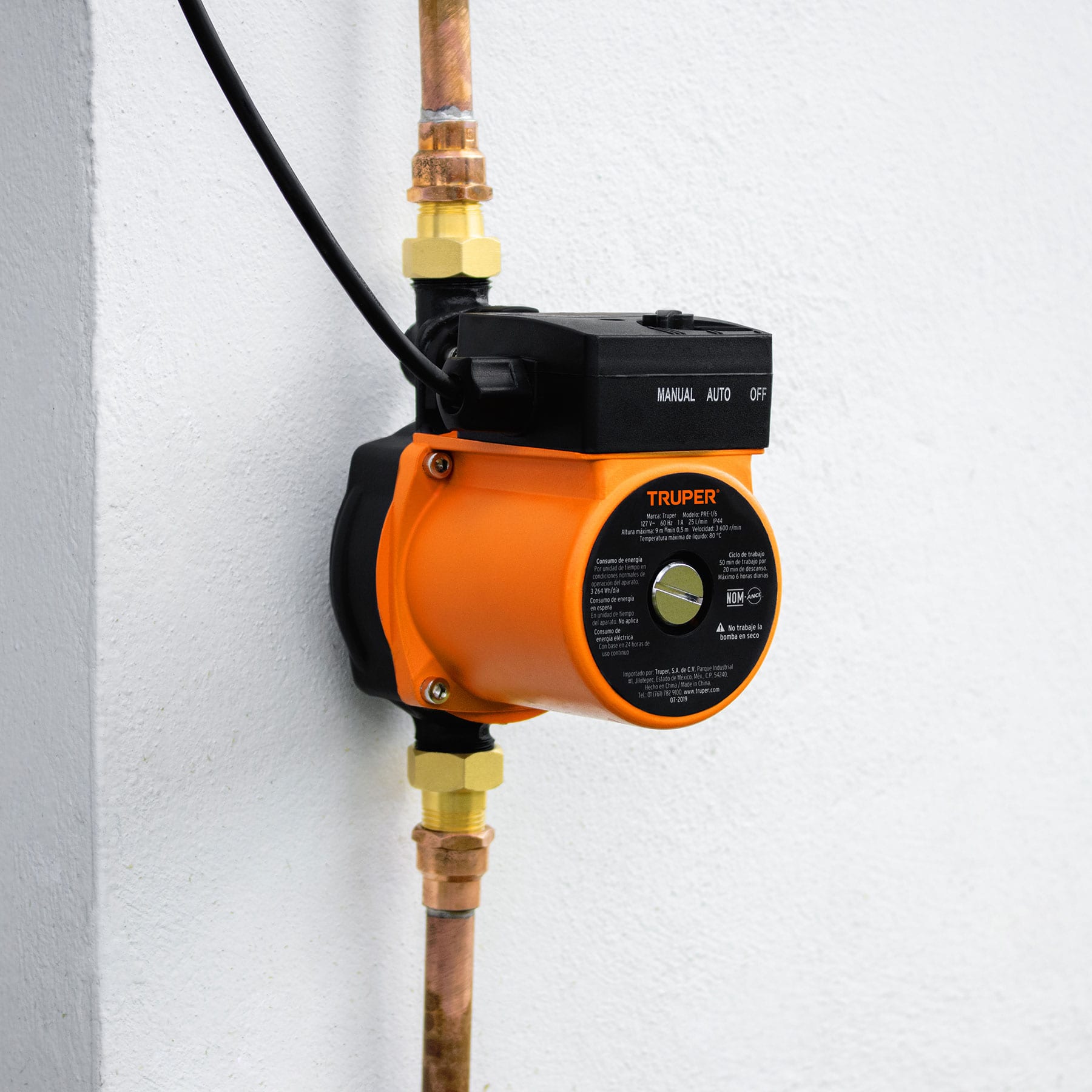 BOMBA PRESURIZADORA 1/6 HP, TRUPER 14635	