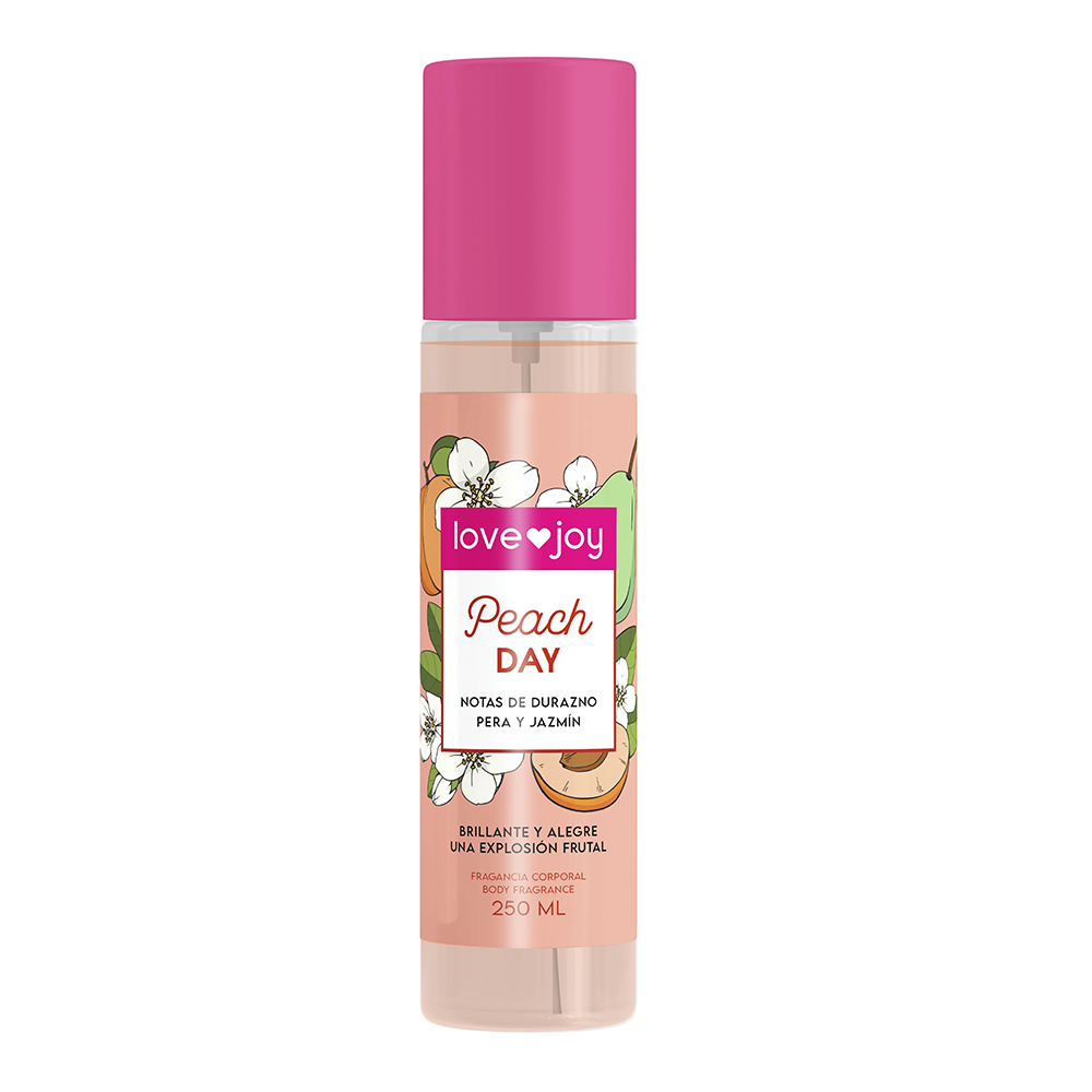 Body Mist Fragancia Mujer Peach Day Love Joy