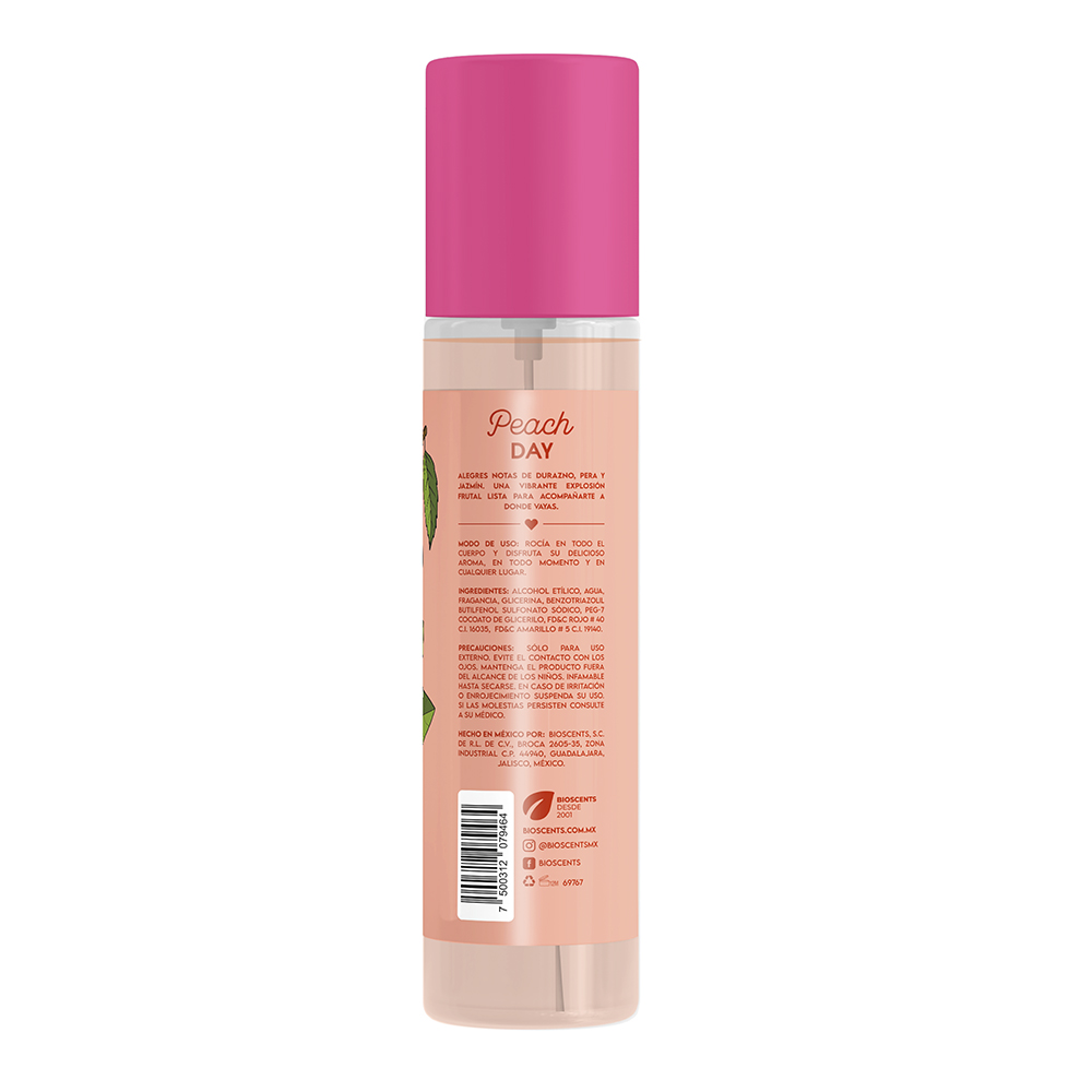 Body Mist Fragancia Mujer Peach Day Love Joy