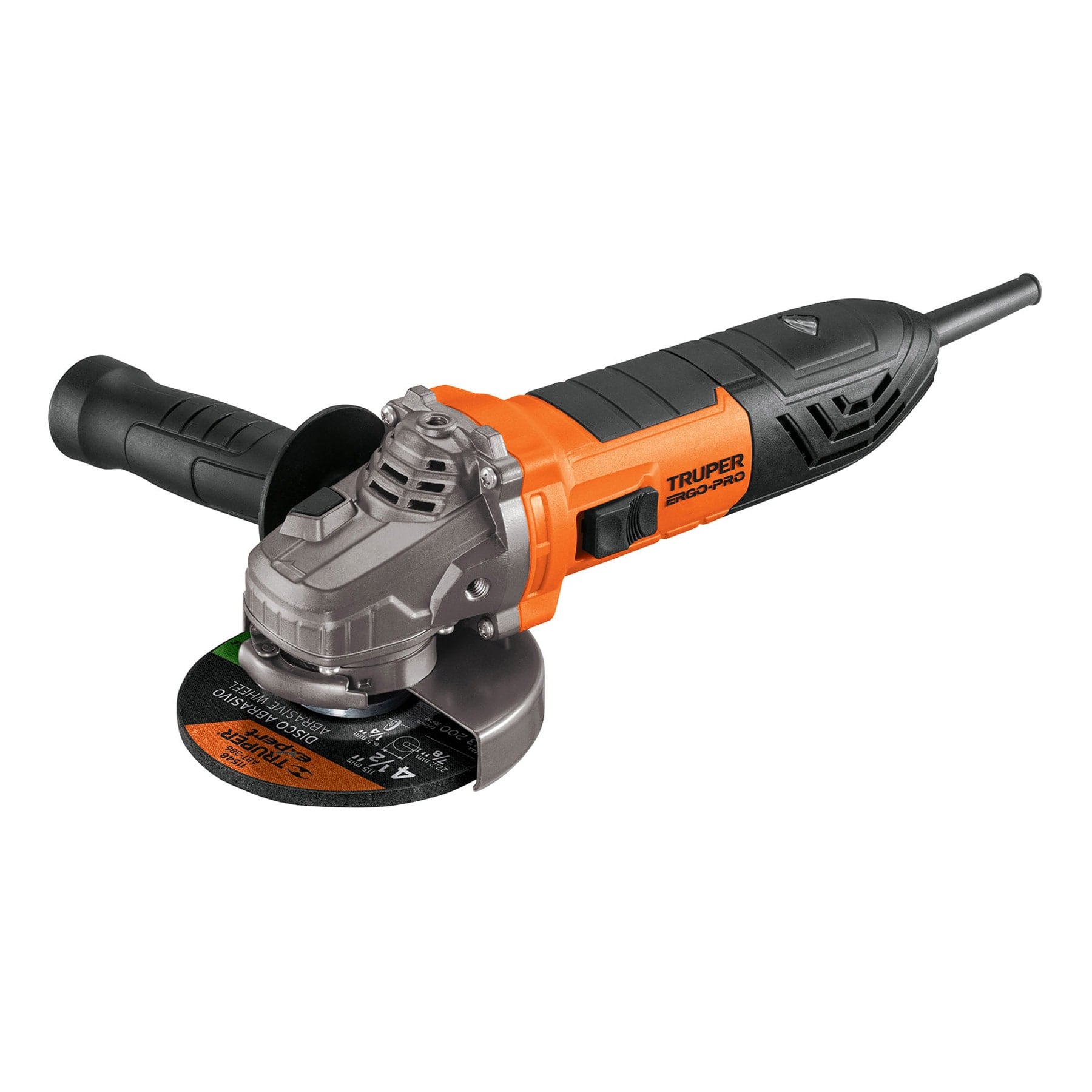 ESMERILADORA ANGULAR 4-1/2" 950 W, ERGO-PRO, TRUPER 13935