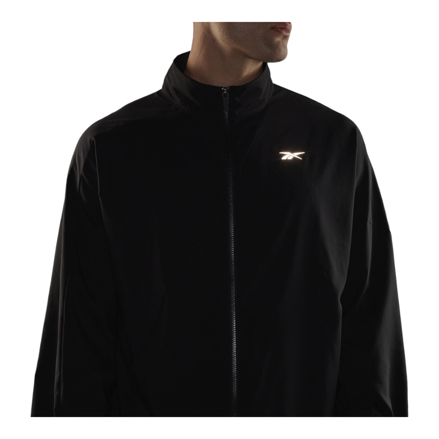 CHAMARRA REEBOK HOMBRE NEGRO REEBOK RUNNING WOVEN HI0053.