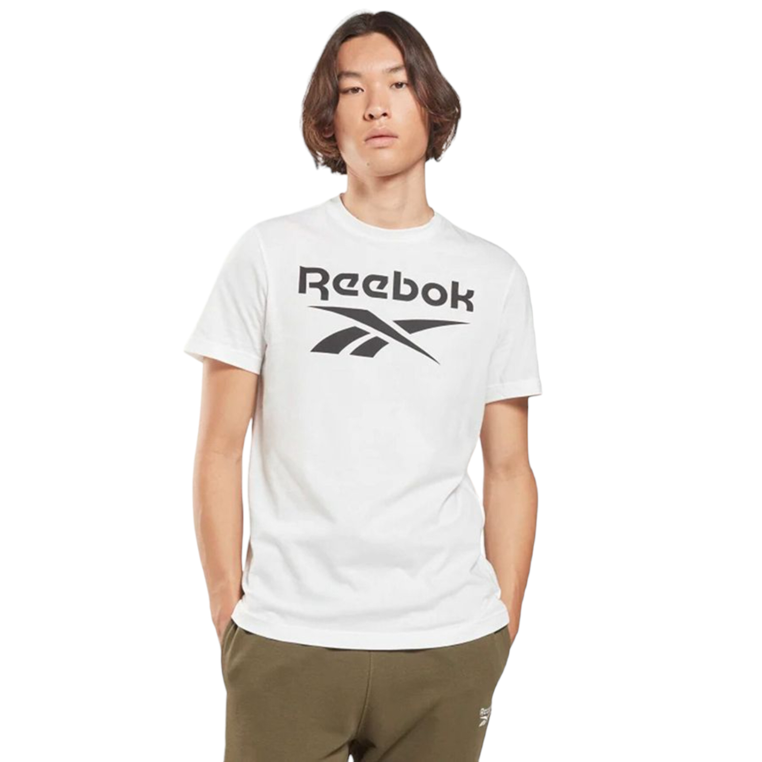 PLAYERA REEBOK HOMBRE BLANCO REEBOK RI BIG LOGO HI0658.