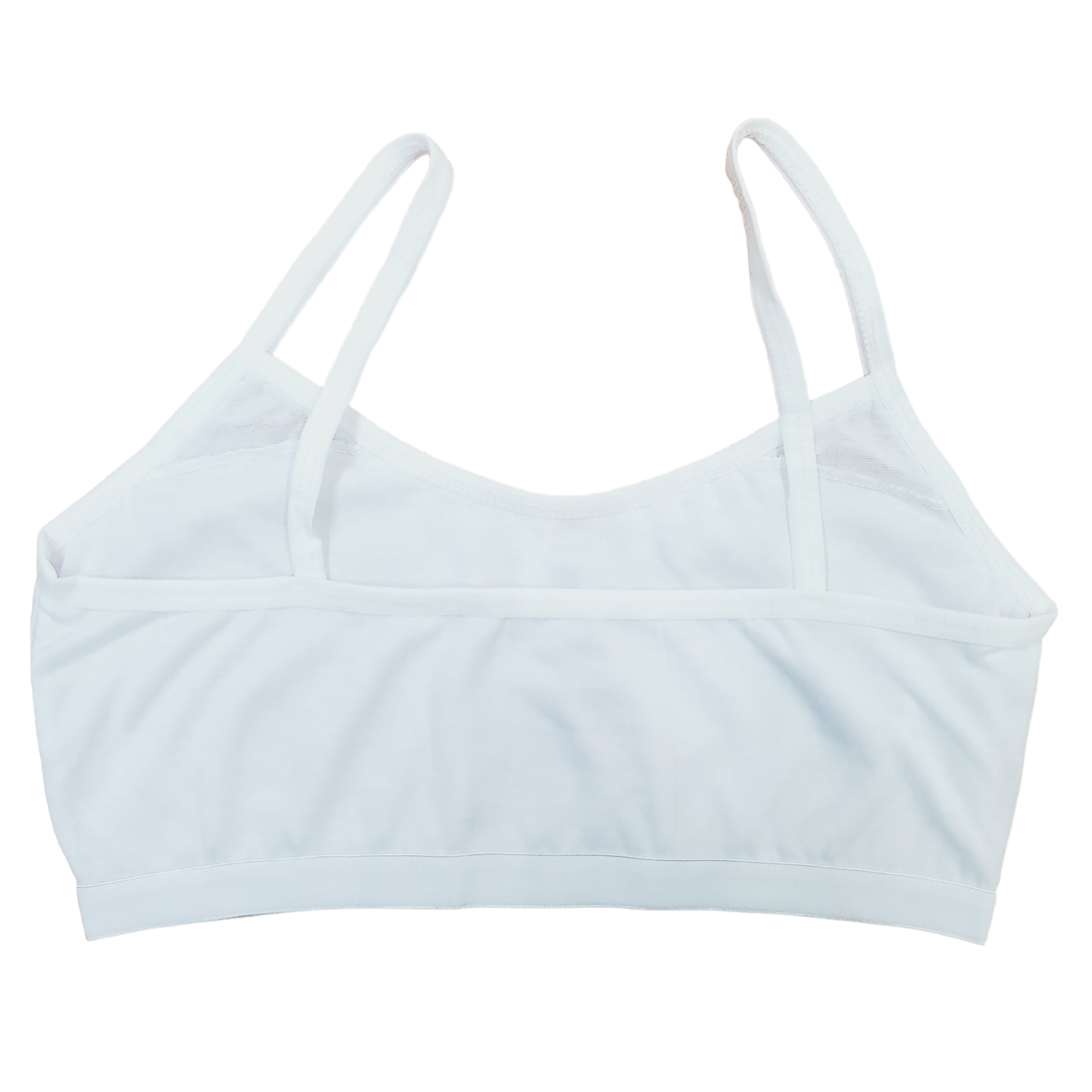 Corpiño Top Niña Tirante Delgado Blanco Beige Negro 6pz