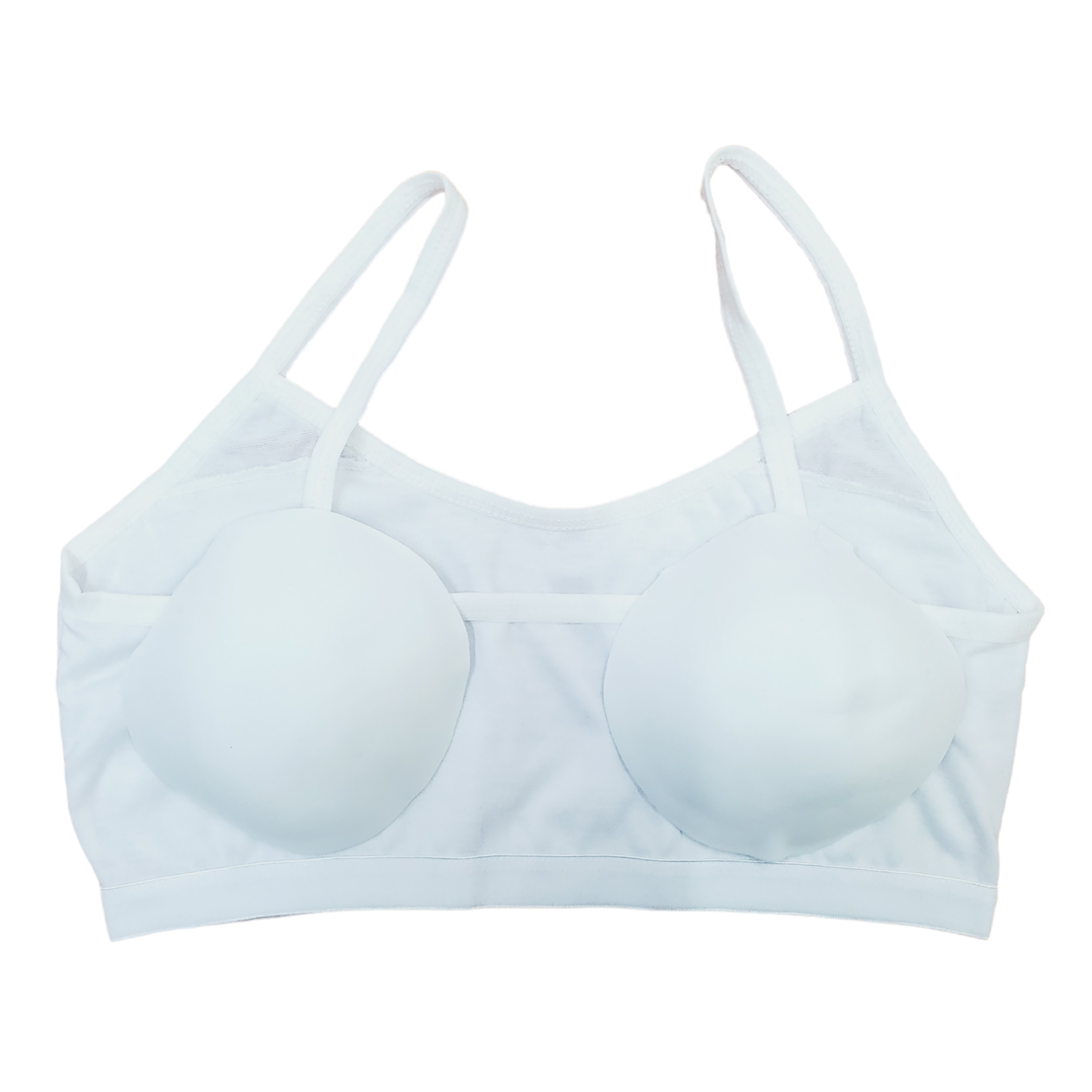 Corpiño Top Niña Tirante Delgado Blanco Beige Negro 6pz