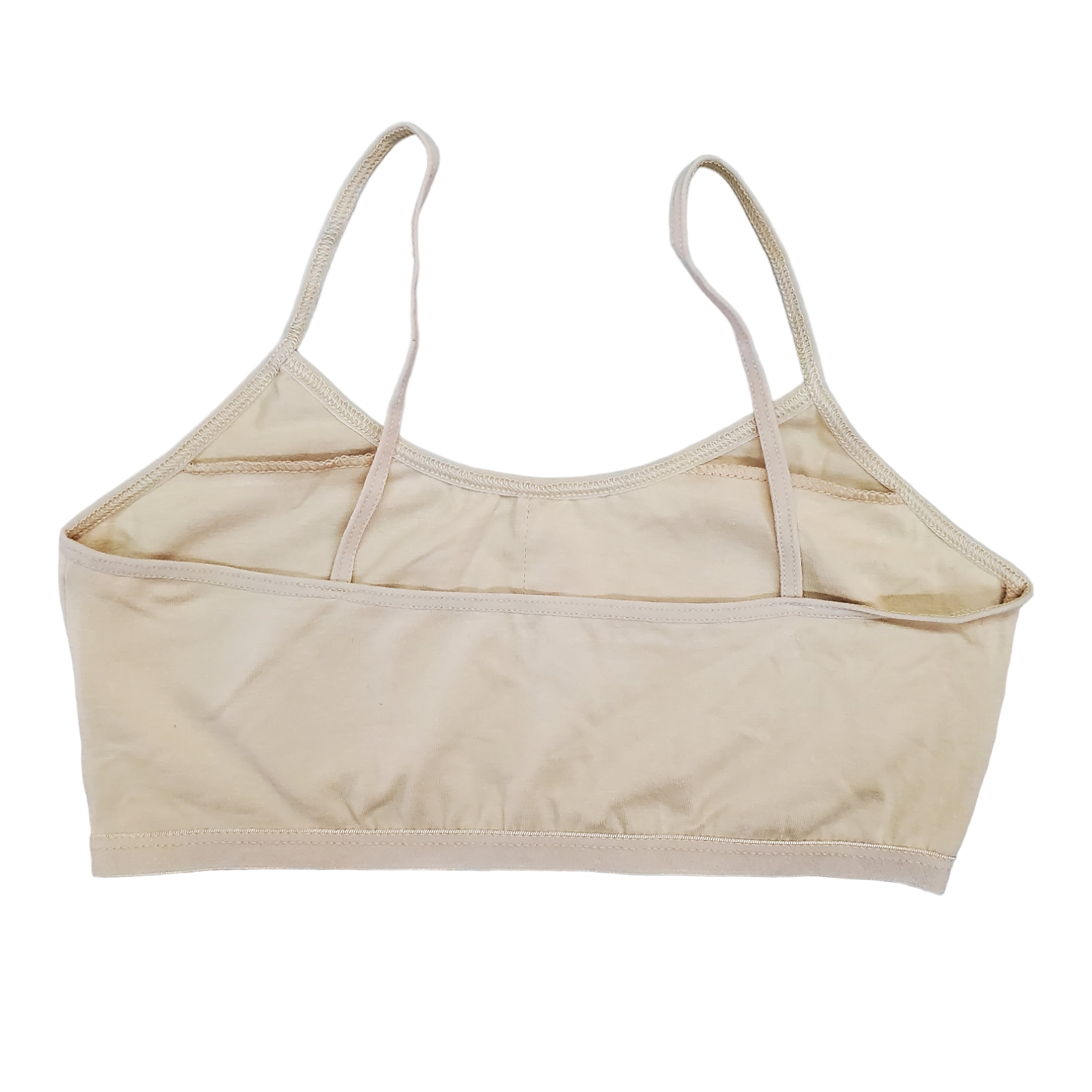 Corpiño Top Niña Tirante Delgado Blanco Beige Negro 6pz